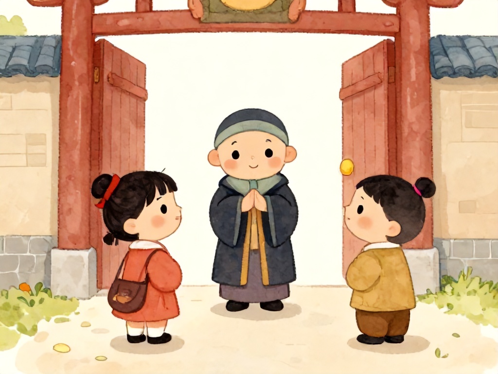 两三个诚实的见证人在城门口向一位智慧的审判官说真话，公义和公平，柔和的光