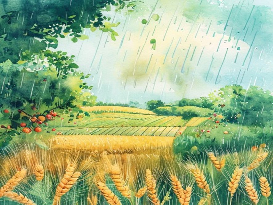 顺从祝福——田地雨水丰沛